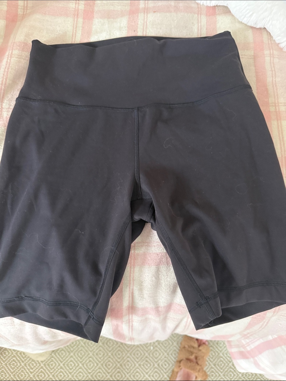 Women’s High-Waist Black Bike Shorts